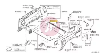 NISSAN 01553-03583 - CLIP-TRIM