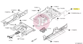 NISSAN 01553-03643 - CLIP