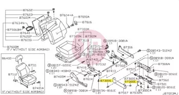 NISSAN 01553-03703 - Kárpit patent