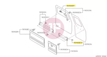 NISSAN 01553-05353 - CLIP-TRIM
