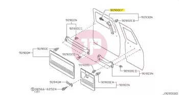 NISSAN 01553-05353 - CLIP-TRIM