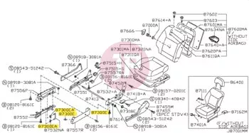NISSAN 01553-05403 - Kárpit patent