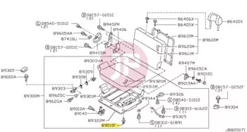 NISSAN 01553-05403 - Kárpit patent
