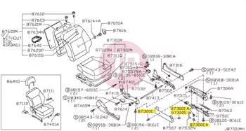 NISSAN 01553-05403 - Kárpit patent