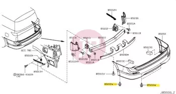 NISSAN 01553-05933 - CLIP