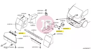 NISSAN 01553-05933 - Fender Liner Retaining Clip
