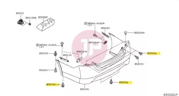NISSAN 01553-2DR9A - Retainer Clip