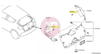 NISSAN 01553-2DR9A - CLIP