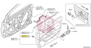 NISSAN 01554-00181 - Kárpit rögzítő patent