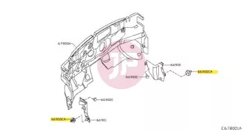 NISSAN 01554-00181 - CLIP-FINISHER