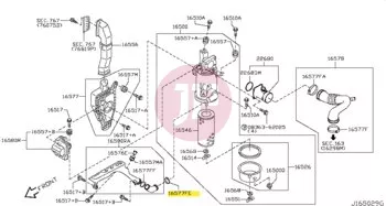 NISSAN 01555-00951 - CLIP-HOSE