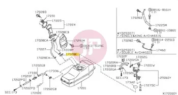 NISSAN 01555-00951 - CLIP-HOSE