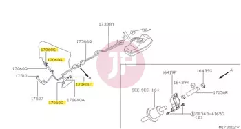 NISSAN 01558-00411 - CLAMP