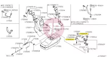 NISSAN 01558-00411 - CLAMP