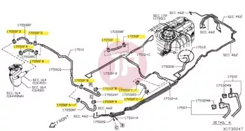NISSAN 01558-00431 - CLAMP-HOSE