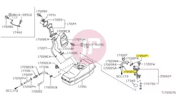 NISSAN 01558-00431 - CLAMP-HOSE