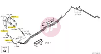 NISSAN 01558-00431 - CLAMP-HOSE