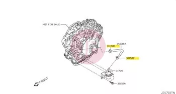 NISSAN 01558-00451 - Csőbilincs