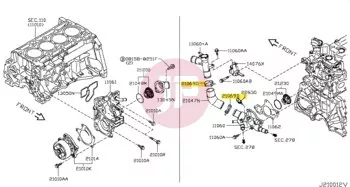 NISSAN 01558-00731 - CLAMP-HOSE