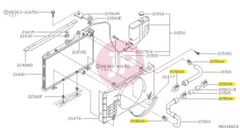 NISSAN 01558-00731 - Csőbilincs