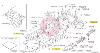 NISSAN 01658-00473 - Gumidugó