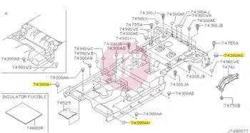 NISSAN 01658-00473 - PLUG
