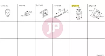 NISSAN 01658-01131 - GROMMET