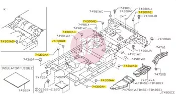 NISSAN 01658-01341 - PLUG RUBBER