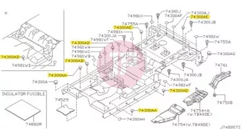 NISSAN 01658-01341 - PLUG RUBBER