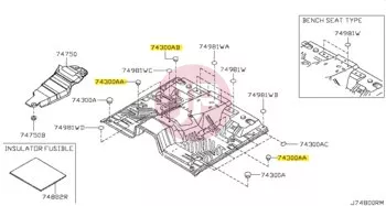 NISSAN 01658-01341 - PLUG RUBBER