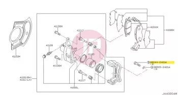 NISSAN 08044-2401A - BOLT-HEX