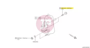NISSAN 08044-2401A - BOLT-HEX