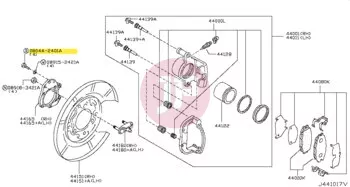 NISSAN 08044-2401A - Féknyereg csavar