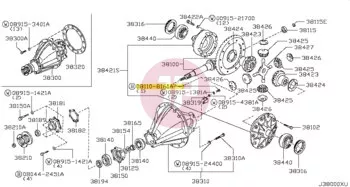 NISSAN 08110-8161A - BOLT-HEX