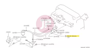 NISSAN 08110-8161A - BOLT-HEX