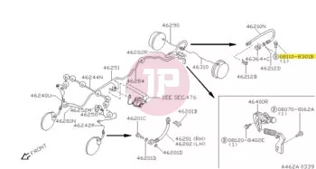 NISSAN 08110-8301B - BOLT HEX