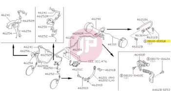 NISSAN 08110-8301B - BOLT HEX