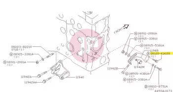 NISSAN 08120-61628 - BOLT-HEX