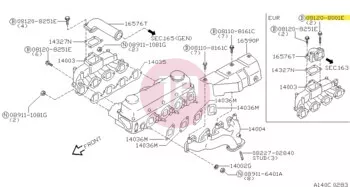NISSAN 08120-8001E - BOLT-HEX