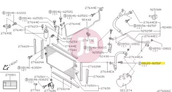 NISSAN 08120-8251F - Hatlapfejű csavar alátéttel