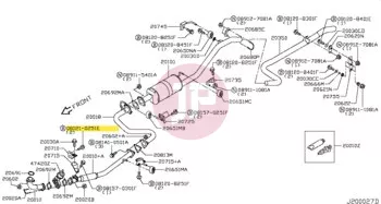 NISSAN 08121-0251E - BOLT-HEX