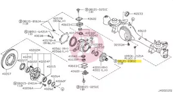 NISSAN 08121-0301E - Hatlapfejű csavar alátéttel