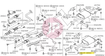 NISSAN 08124-0201E - BOLT-HEX