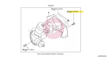 NISSAN 08124-0201E - BOLT-HEX