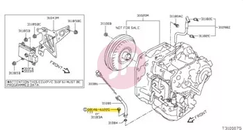 NISSAN 08146-6122G - Hatlapfejű csavar alátéttel