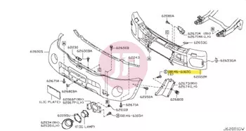NISSAN 08146-6165G - BOLT HEX