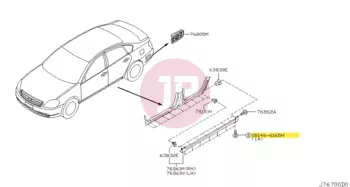 NISSAN 08146-6165H - BOLT-HEX
