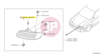 NISSAN 08146-6165H - BOLT-HEX