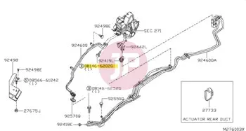NISSAN 08146-6202G - Hatlapfejű csavar alátéttel