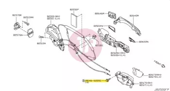 NISSAN 08146-6205G - BOLT-HEX